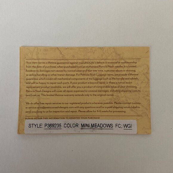 PATRICIA NASH MINI MEADOWS COLLECTION ANTICA LEATHER PURSE - Picture 11 of 11